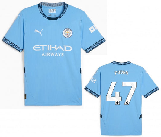 Manchester City Phil Foden Home Jersey 2024/25