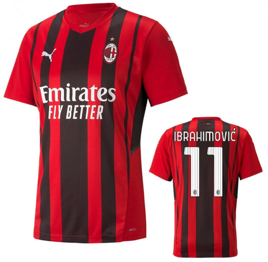 AC Milan Ibraimovic Home Jersey 2021/22