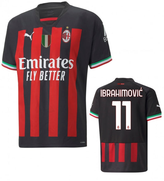 AC Milan Ibrahimovic Authentic Player Home Jersey 2022/23