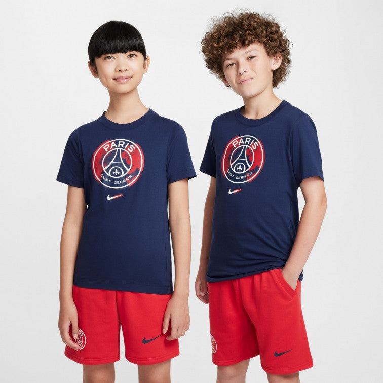 PSG Youth Blue Logo T-shirt 2024/25