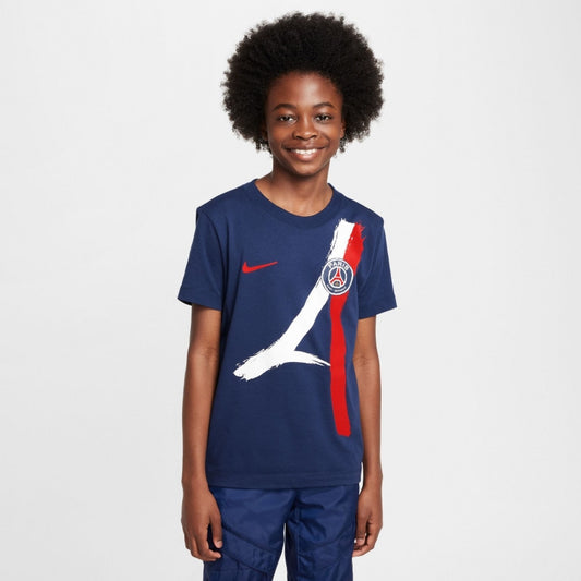 PSG Youth Blue Logo T-shirt 2024/25