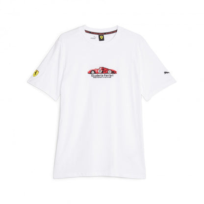 Ferrari Graphic White T-shirt