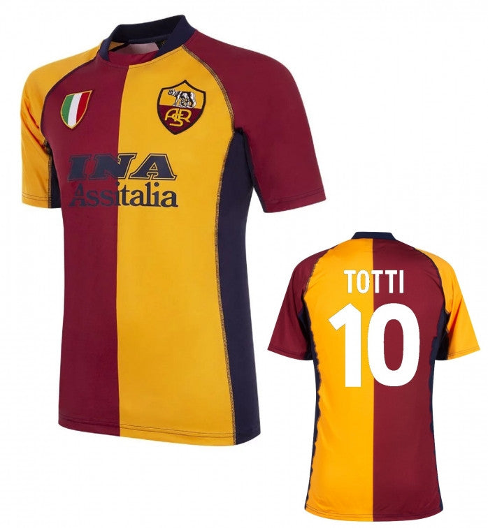 AS Roma Home Totti Iconic Champions League Jersey 2001/02