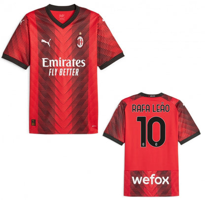 AC Milan Home Rafa Leao Jersey 2023/24