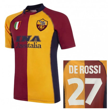 AS Roma Home De Rossi Iconic Champions League Jersey 2001/02