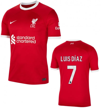 Liverpool FC Luis Diaz Home Jersey 2023/24