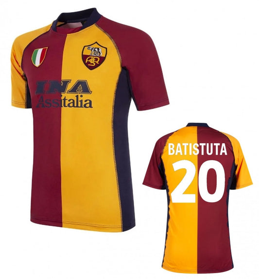 AS Roma Home Batistuta Iconic Champions League Jersey 2001/02