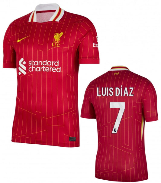 Liverpool FC Luis Diaz Home Jersey 2024/25