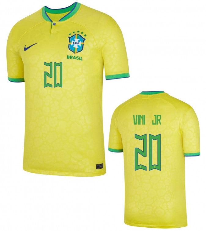 Brazil National Team Vinicius Jr Home Jersey 2022/23