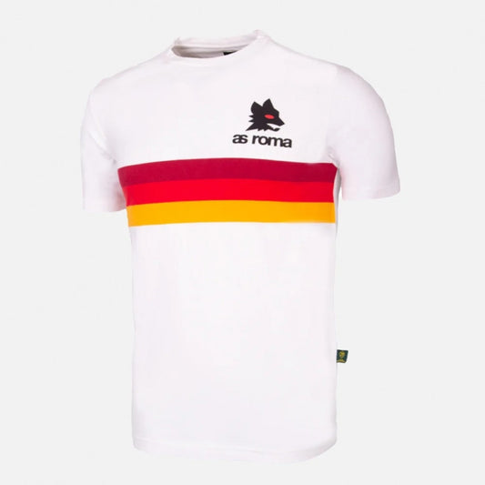 AS Roma Retro Stripes T-shirt - white