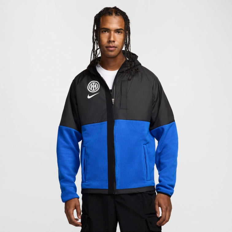 Inter Fc Fleece Jacket 2024/25 - black & blue