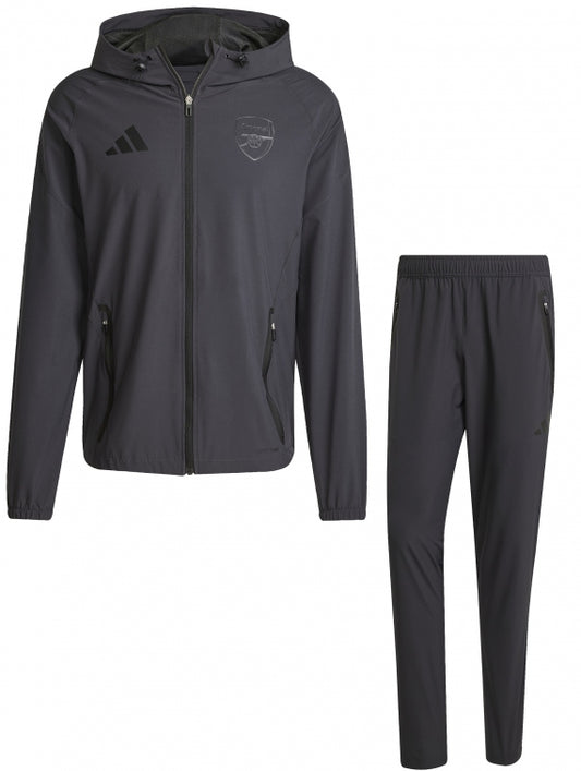 Arsenal Microfiber Tracksuit 2024/25 - black